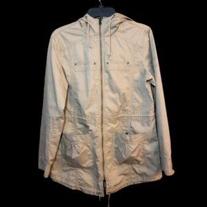 Kenneth Cole Reaction Hooded coat Anorak Women Size Small Tan